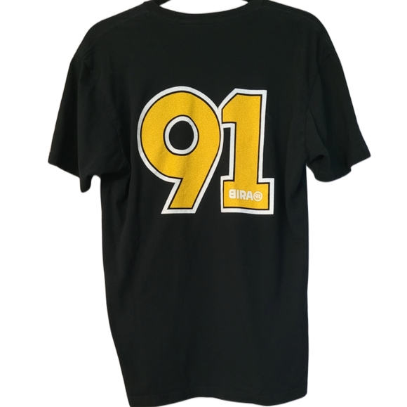 Birra Monkey #91 Soccer T-Shirt Size Small Black Yellow - Picture 2 of 4